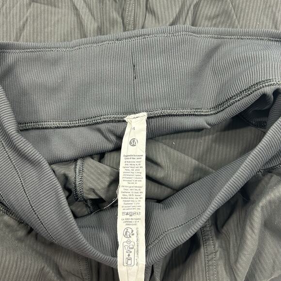 Lululemon Beyond the Studio Jogger Women's 8 Graphite Stripe Lightweight Ruched - Picture 10 of 10